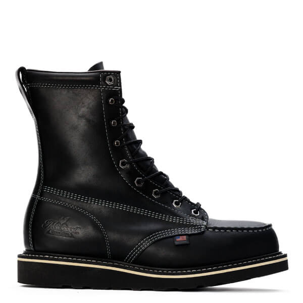 indshoescomp Men s Thorogood Steel Toe Moc Toe Wedge Sole Boot 804 6208 12 D