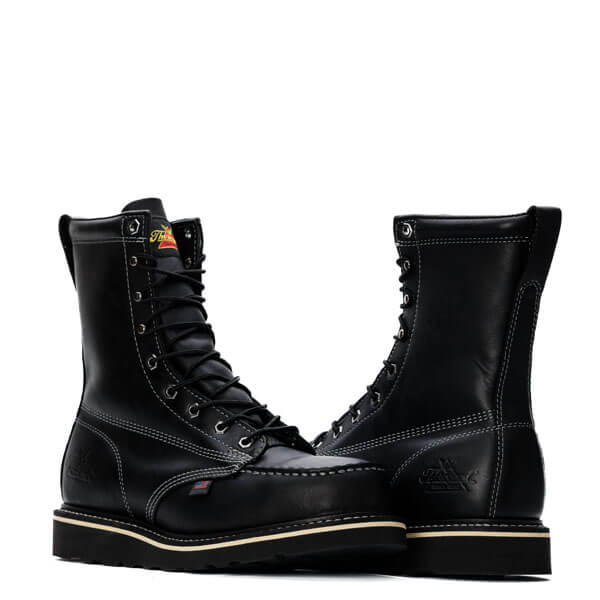 MEN'S THOROGOOD STEEL TOE MOC TOE WEDGE SOLE BOOT 804-6208