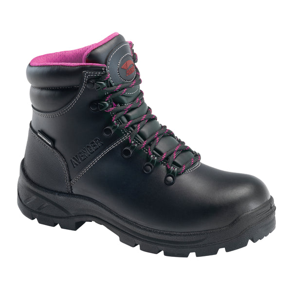WOMENS AVNGR W/P BLACK 6" BOOT