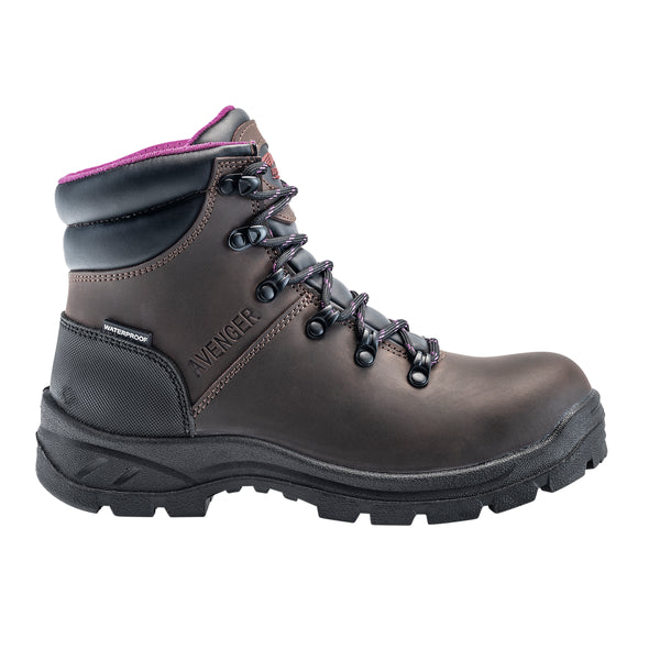 WOMENS AVNGR W/P BROWN 6" BOOT