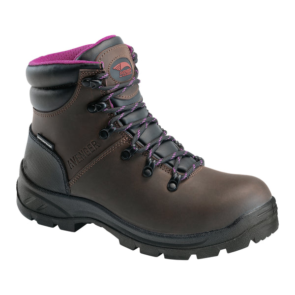 WOMENS AVNGR W/P BROWN 6" BOOT
