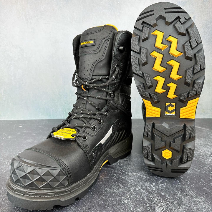 Chinook Black Work Boots | Industrial Shoeworks