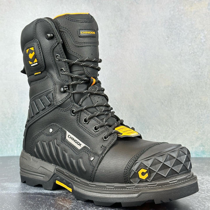Chinook Black Work Boots | Industrial Shoeworks