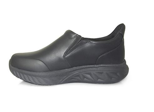 BLACK EASY ON SOFT TOE SLIP-ON