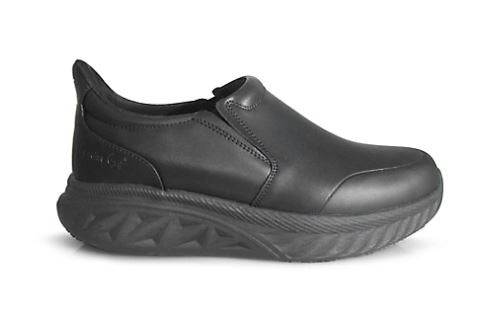 BLACK EASY ON SOFT TOE SLIP-ON