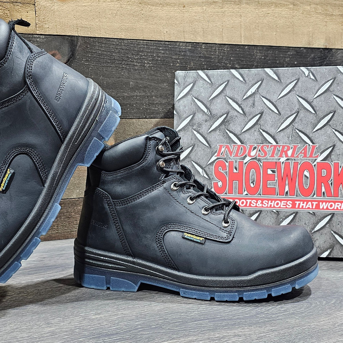 SHOEWORKS 6" W/P BLK BOOT