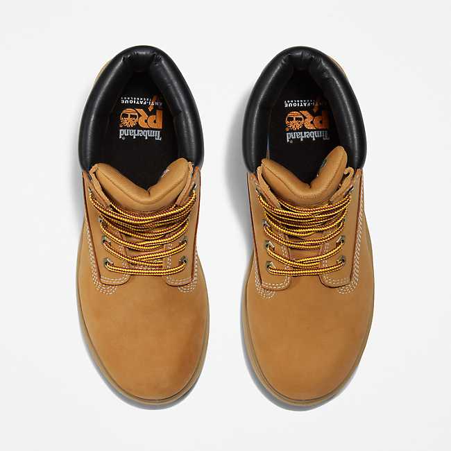 靴 Timberland Moc Toe BROWN Men's Gridworks 6-In Waterproof Work Boots - Golden Brown