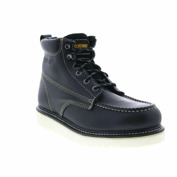 MEN'S WOLVERINE  BLACK 6" SOFT TOE WORK WEDGE W08151
