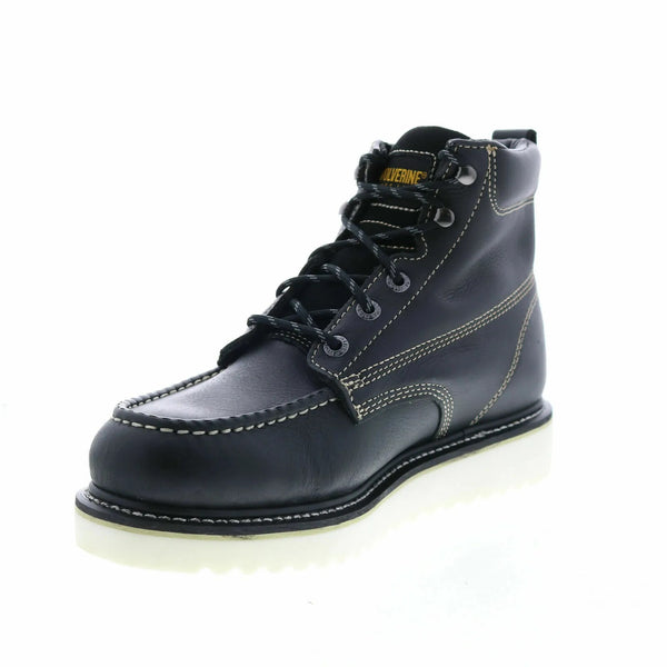MEN'S WOLVERINE  BLACK 6" SOFT TOE WORK WEDGE W08151