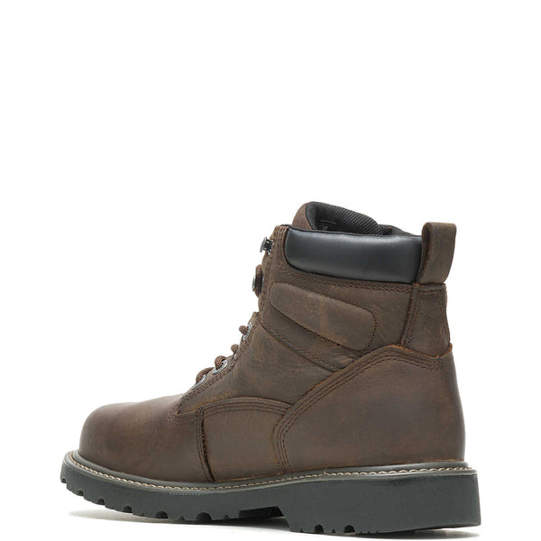 MEN'S WOLVERINE BROWN FLOORHAND WATERPROOF 6" WORK BOOT W10643