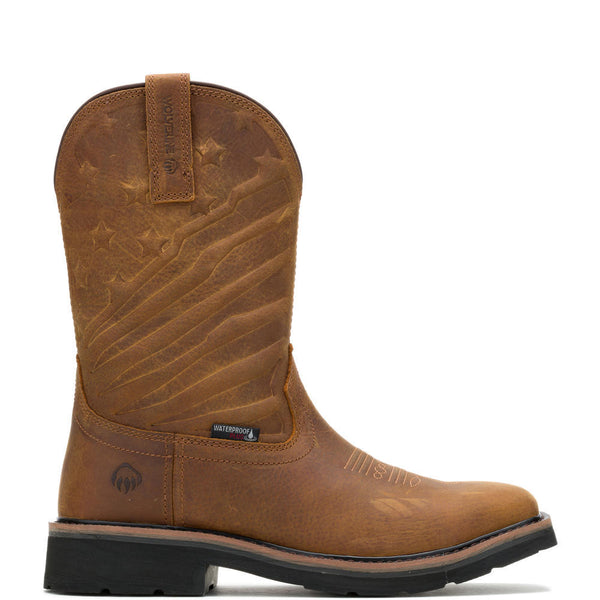 BRN RANCH FLAG WP SQUARE TOE