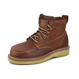 Buy Online Premium Quality MENS WORKZONE BROWN SOFT TOE WEDGE SOLE 634-BRN | Best Safety Shoes and Boots - Shoeworks
