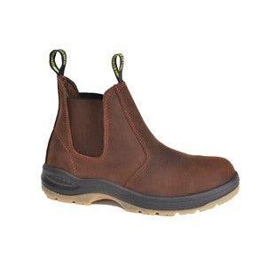 Buy Online Premium Quality UNISEX WORKZONE BROWN SIDE GORE SOFT TOE BOOT WZN660-BRN | Best Safety Shoes and Boots - Shoeworks