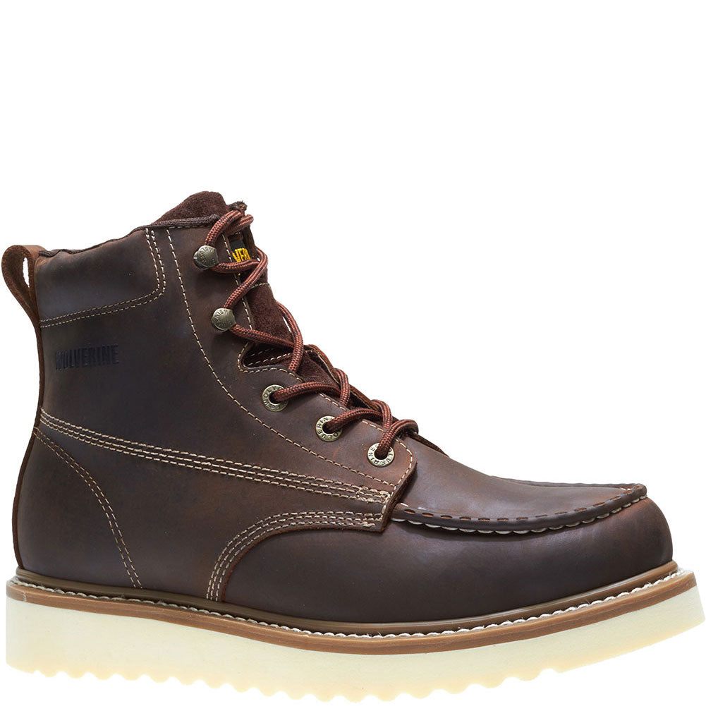 Buy Online Premium Quality MEN'S WOLVERINE BROWN LOADER 6" WEDGE BOOT | Best Safety Shoes and Boots - Shoeworks