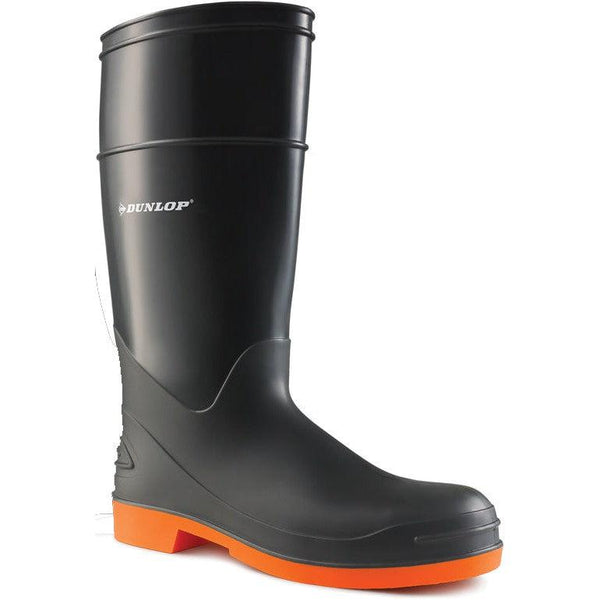 Buy Online Premium Quality UNISEX DUNLOP GREY/ORANGE 16" PVC PULL ON BOOT 87982 | Best Safety Shoes and Boots - Shoeworks