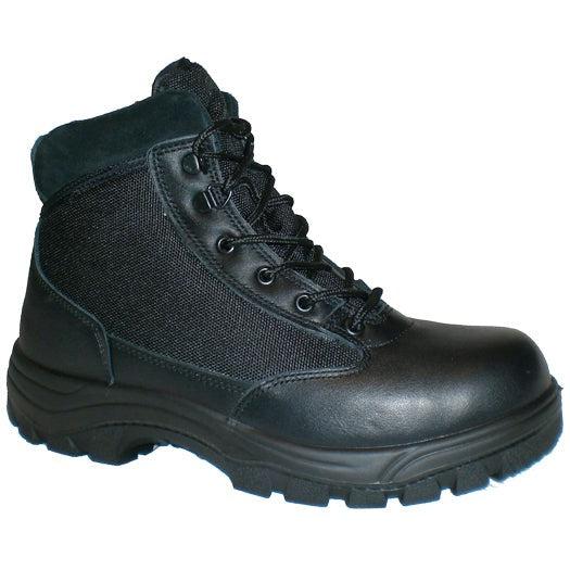 Buy Online Premium Quality UNISEX WORKZONE BLACK 6" SWAT BOOT STEEL TOE WORK BOOT WZS677-BLK | Best Safety Shoes and Boots - Shoeworks